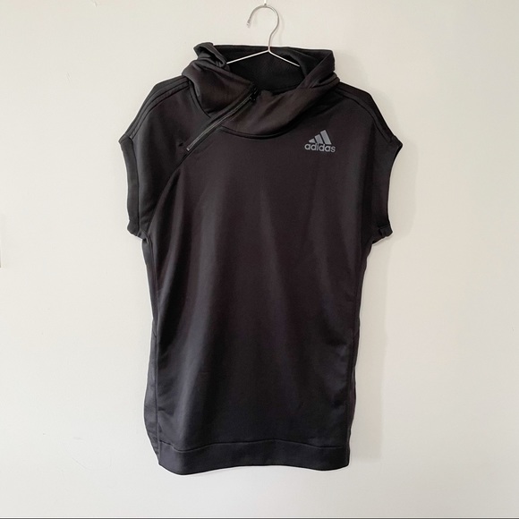 adidas Tops - Adidas sleeveless hooded oversized streetwear top